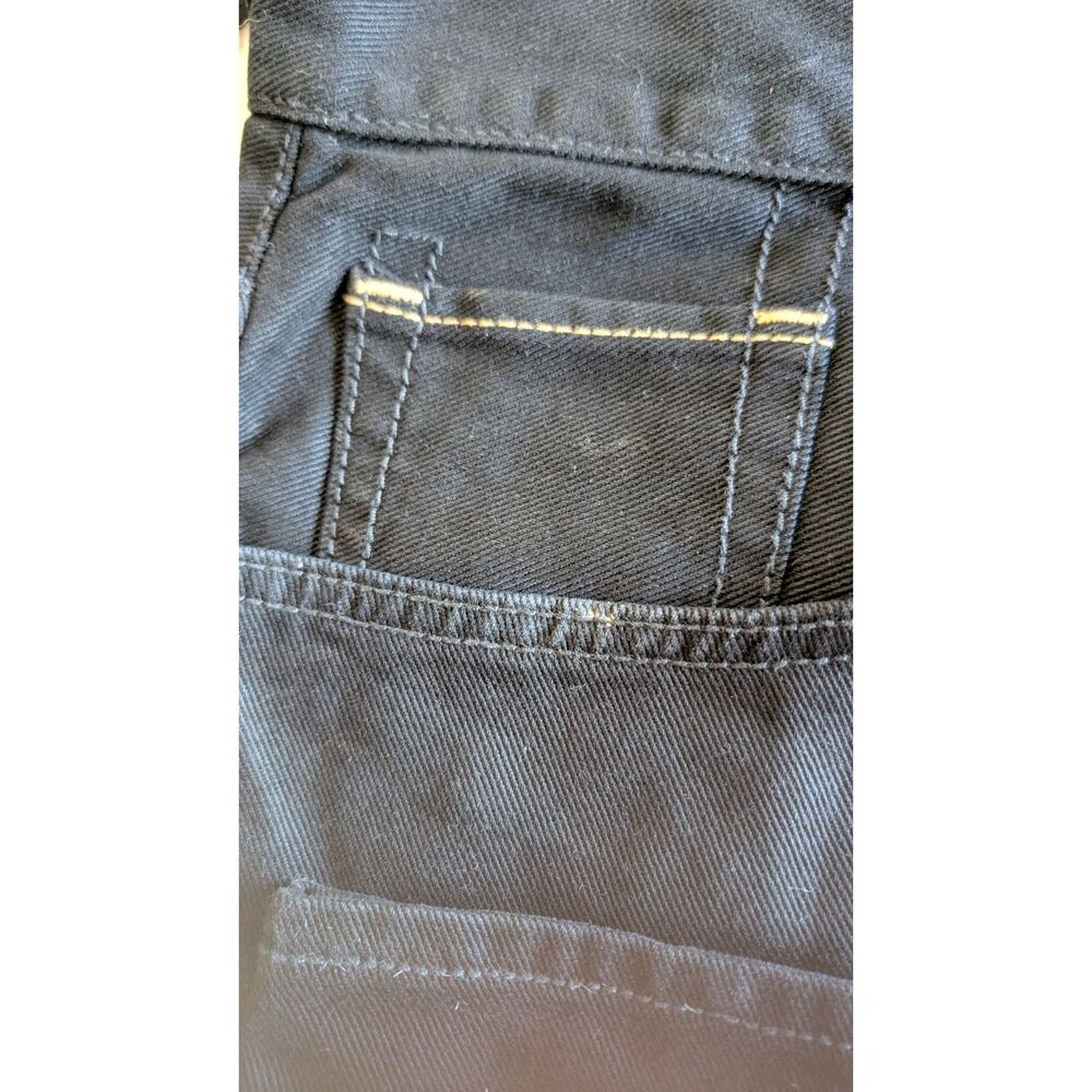 Vintage Ecko Unltd Black Denim Baggy Fit Jeans Mens Size 38 Embroidered Pockets - Picture 10 of 10